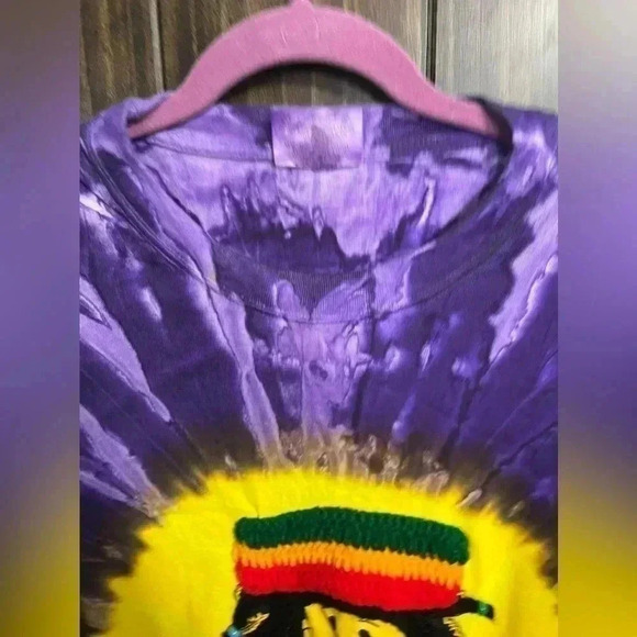 Tie Dye ‘Jamaica’ Oversized Tee/ Swim Cover Up/ Night Shirt. Size: XL - Picture 9 of 13